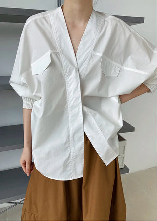 Oversize Bomuldsskjorte