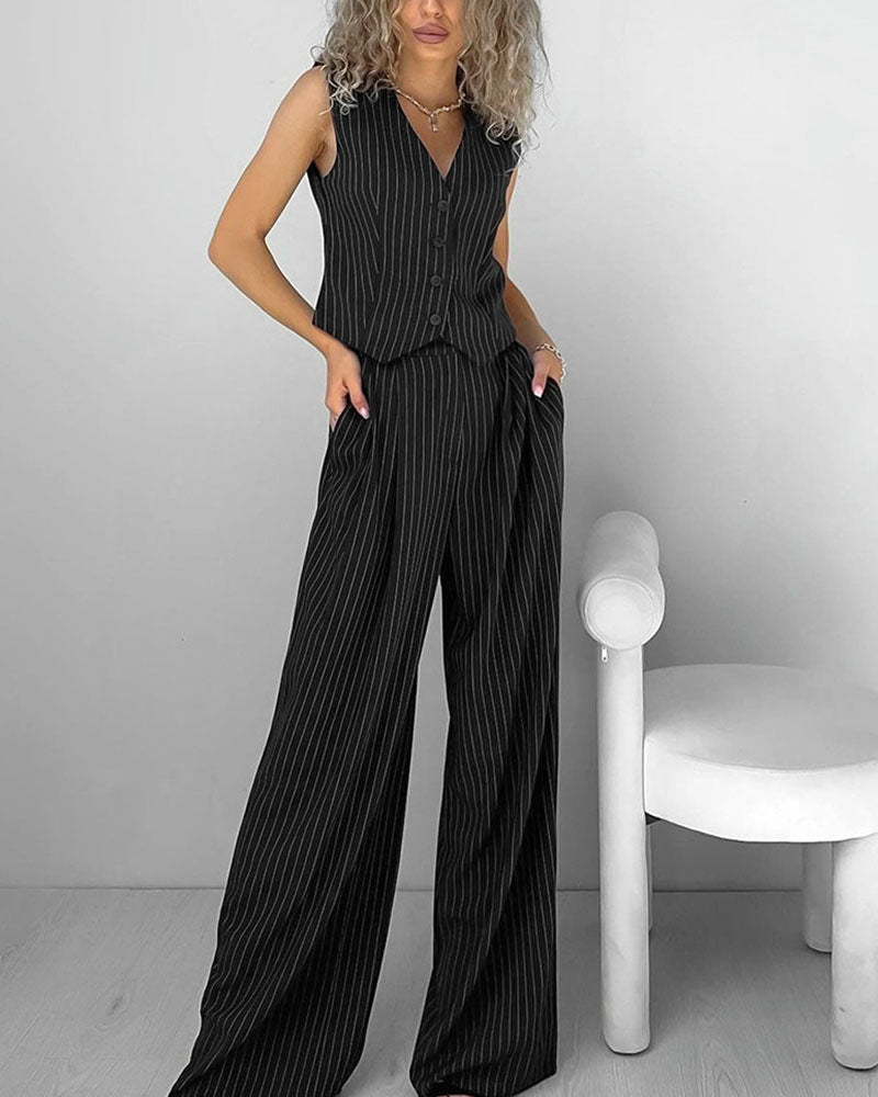 Gia | Todelt Hør Sæt | Elegant & Afslappet