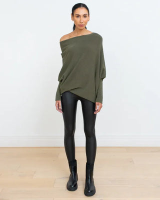 Off-Shoulder Trøje med Draperet Pasform