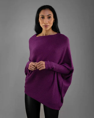 Off-Shoulder Trøje med Draperet Pasform