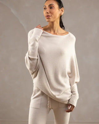 Off-Shoulder Trøje med Draperet Pasform