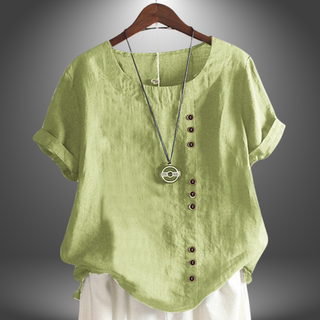 Linnedbluse med Knapper