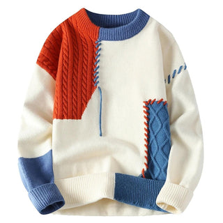 Patchwork striktrøje