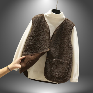 Fleece Vest med Lommer