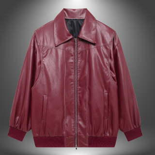 Oversized Læderjakke