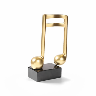 Musikalsk Treble Clef og Node Skulptur