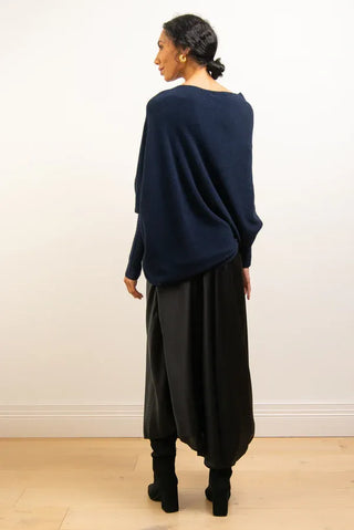 Off-Shoulder Trøje med Draperet Pasform