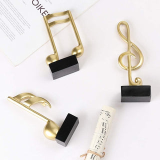 Musikalsk Treble Clef og Node Skulptur