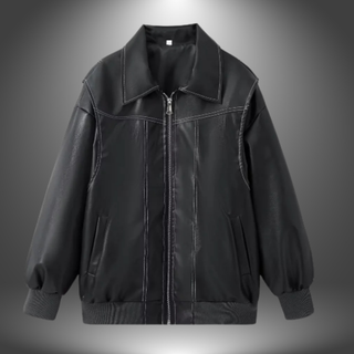 Oversized Læderjakke