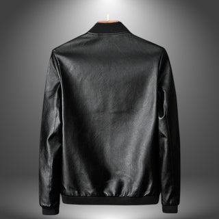 Minimalistisk læderjakke