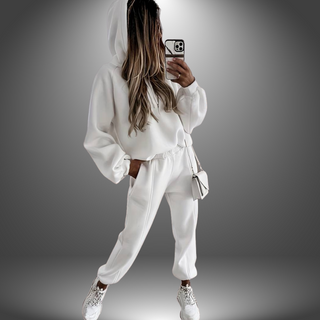 Oversized Hættetrøje og Bukser Sæt