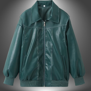 Oversized Læderjakke