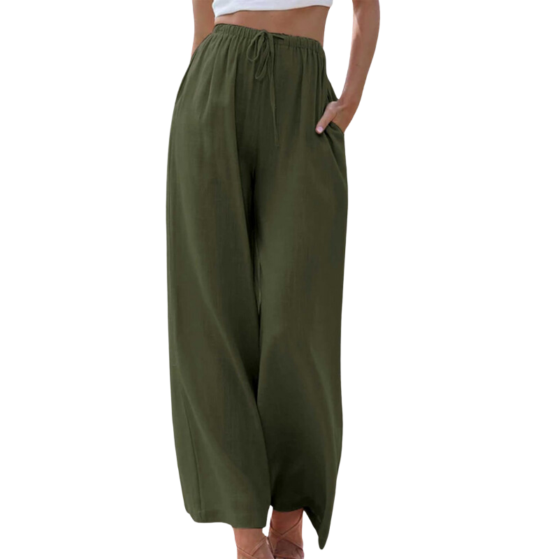 Ella Wide-Leg Hørbukser | Åndbare & Stilfulde | Perfekt til En Ubesværet Look
