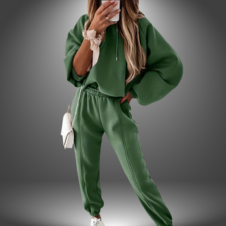 Oversized Hættetrøje og Bukser Sæt