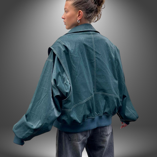 Oversized Læderjakke