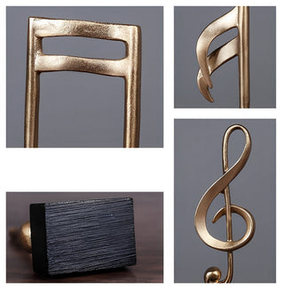 Musikalsk Treble Clef og Node Skulptur