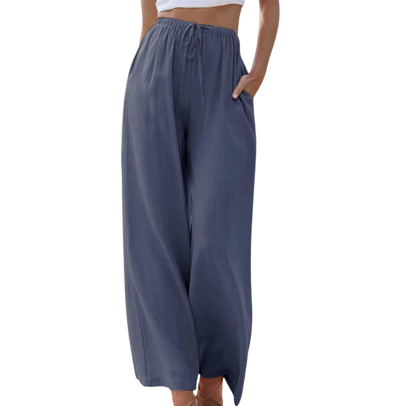 Ella Wide-Leg Hørbukser | Åndbare & Stilfulde | Perfekt til En Ubesværet Look