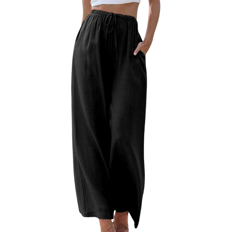 Ella Wide-Leg Hørbukser | Åndbare & Stilfulde | Perfekt til En Ubesværet Look