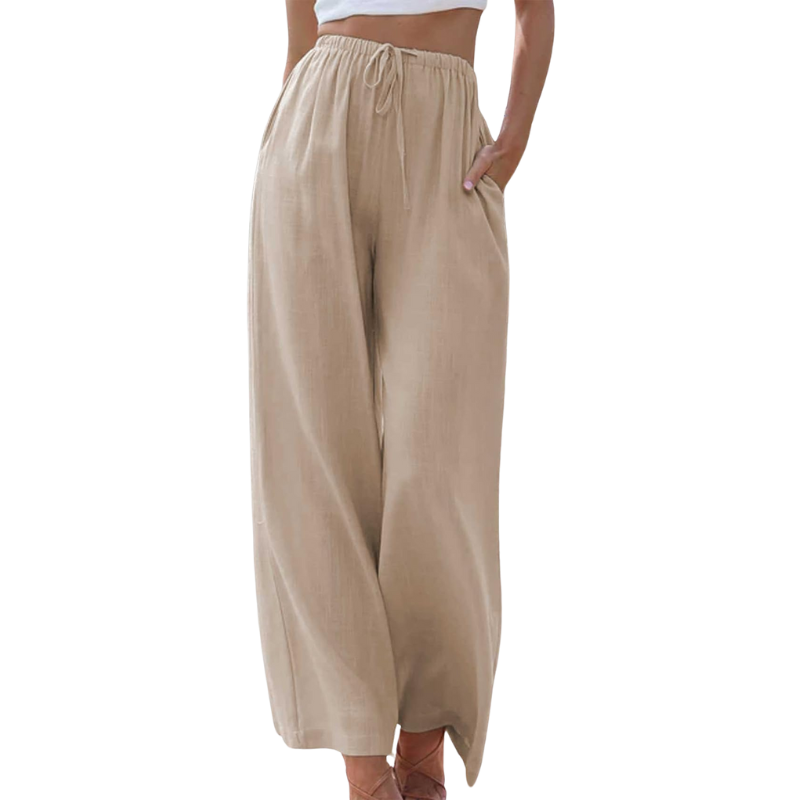 Ella Wide-Leg Hørbukser | Åndbare & Stilfulde | Perfekt til En Ubesværet Look