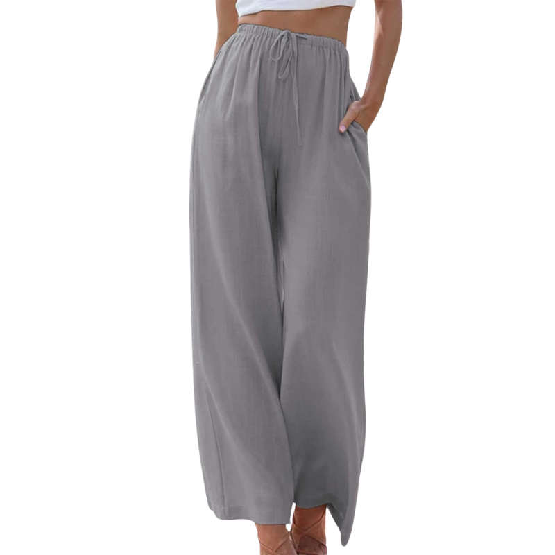 Ella Wide-Leg Hørbukser | Åndbare & Stilfulde | Perfekt til En Ubesværet Look