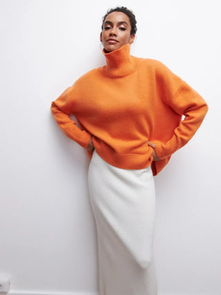 Rullekrave Sweater | Oversized | Varm og Elegant