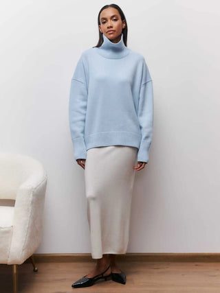 Rullekrave Sweater | Oversized | Varm og Elegant