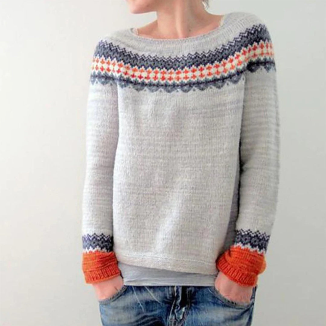 Fair Isle Striktrøje | Casual Vinterlook | Uldblanding