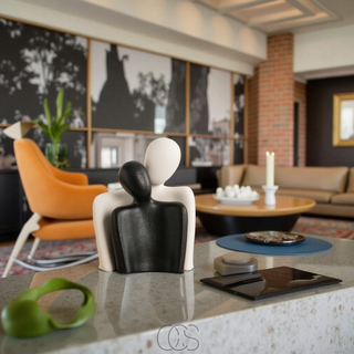 Minimalistisk Par Skulptur