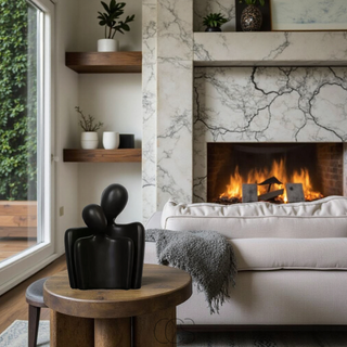 Minimalistisk Par Skulptur