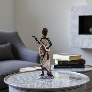 Musikalske Kvinde Figur Skulpturer