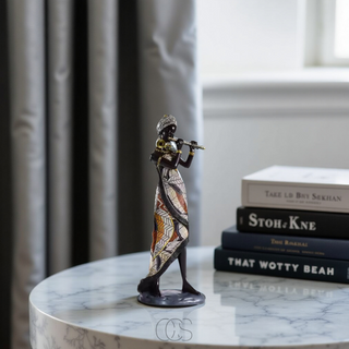 Musikalske Kvinde Figur Skulpturer