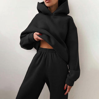 Loungewear Sæt | Hættetrøje og Bukser | Komfort og Stil