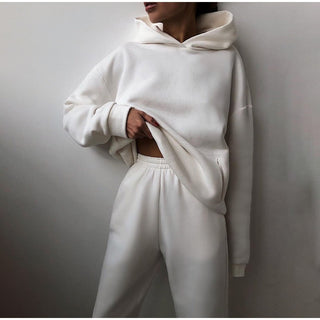 Loungewear Sæt | Hættetrøje og Bukser | Komfort og Stil