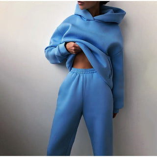 Loungewear Sæt | Hættetrøje og Bukser | Komfort og Stil