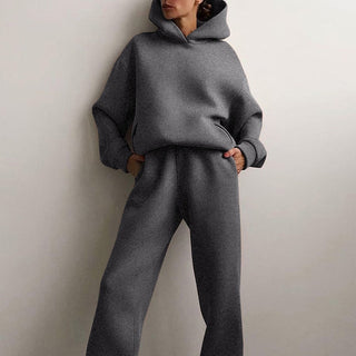 Loungewear Sæt | Hættetrøje og Bukser | Komfort og Stil