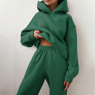 Loungewear Sæt | Hættetrøje og Bukser | Komfort og Stil