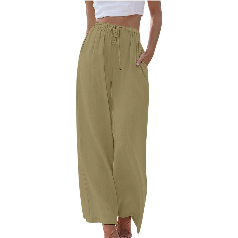 Ella Wide-Leg Hørbukser | Åndbare & Stilfulde | Perfekt til En Ubesværet Look