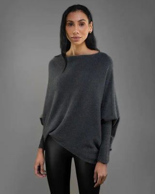 Off-Shoulder Trøje med Draperet Pasform