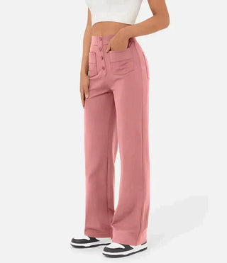 Agnes - Entspannte Hose mit hoher Taille und elastischem Bund