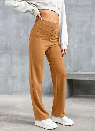 Agnes - Entspannte Hose mit hoher Taille und elastischem Bund