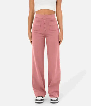 Agnes - Entspannte Hose mit hoher Taille und elastischem Bund