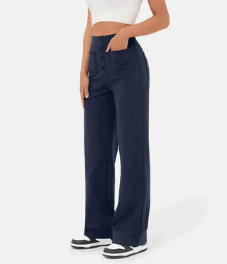 High-waist bukser med knapper