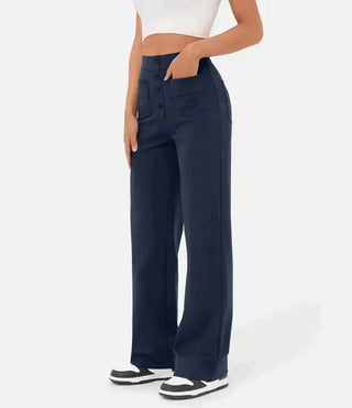 Agnes - Entspannte Hose mit hoher Taille und elastischem Bund