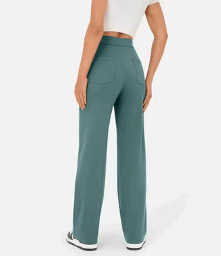 High-waist bukser med knapper