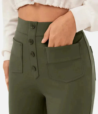 Agnes - Entspannte Hose mit hoher Taille und elastischem Bund