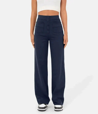 Agnes - Entspannte Hose mit hoher Taille und elastischem Bund