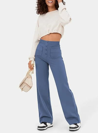 Agnes - Entspannte Hose mit hoher Taille und elastischem Bund