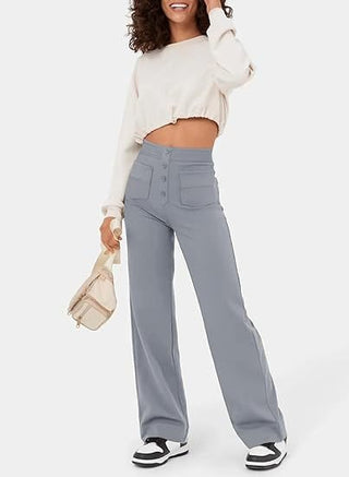 Agnes - Entspannte Hose mit hoher Taille und elastischem Bund