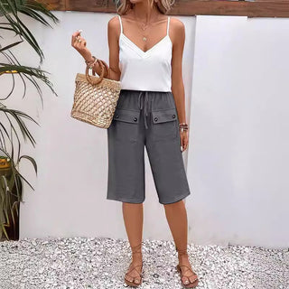Casual knælange shorts