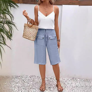 Casual knælange shorts
